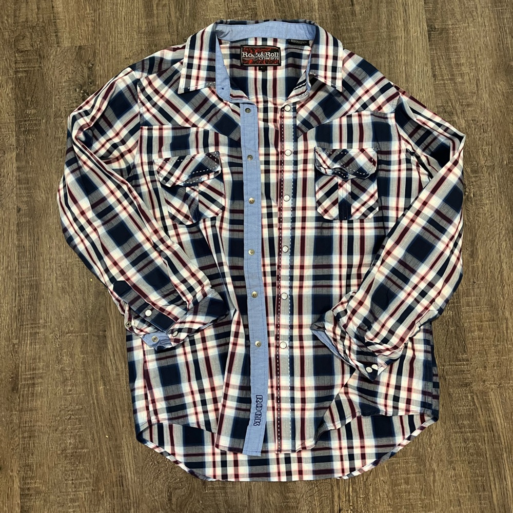 COPY - Rock and Roll Cowboy Snap Button Western Shirt